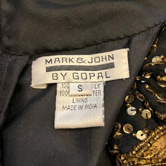 Vintage 90's Mark & John Beaded Halter Top Size Small - Picture 3 of 3